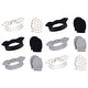 preview thumbnail 2 of 0, Hudson Baby Infant Girl Cotton Headband and Scratch Mitten Set, Dots 12-Piece Xoxo 12-Piece - 0-6 Months