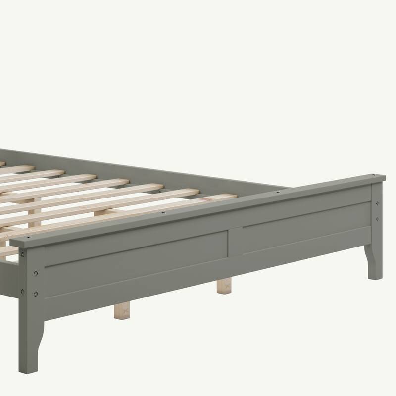Solid Wood Queen Platform Bed