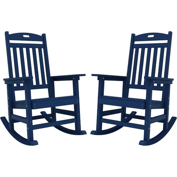 slide 2 of 136, WINSOON All Weather HIPS Outdoor Rocking Chair, Set of 2