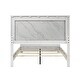 preview thumbnail 6 of 7, Furniture of America Loris Modern White Kids Panel Bed with Faux Marble Headboard
