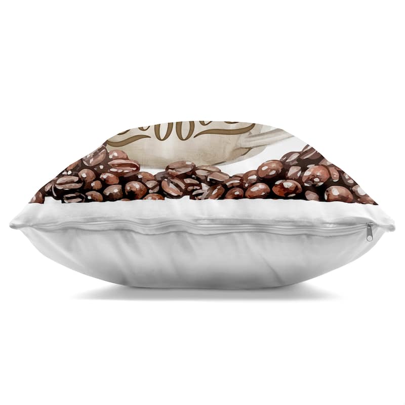 Stupell All You Need Morning Coffee Decorative Printed Throw Pillow Design by Kim Allen