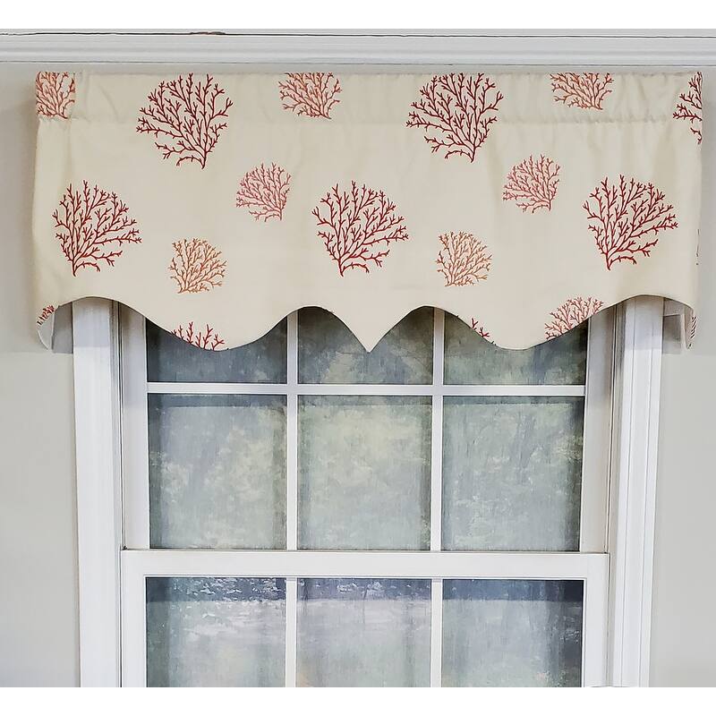 RLF Home Design Deep-Sea Regal Window Valance - Pink