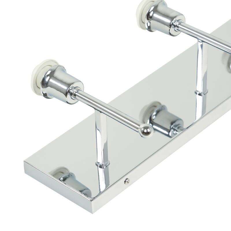 3-light Glass Rectangular Bathroom Vanity Light Wall Light