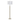 StyleCraft Coralie Steel Floor Lamp - Hayla Gold - White Shade