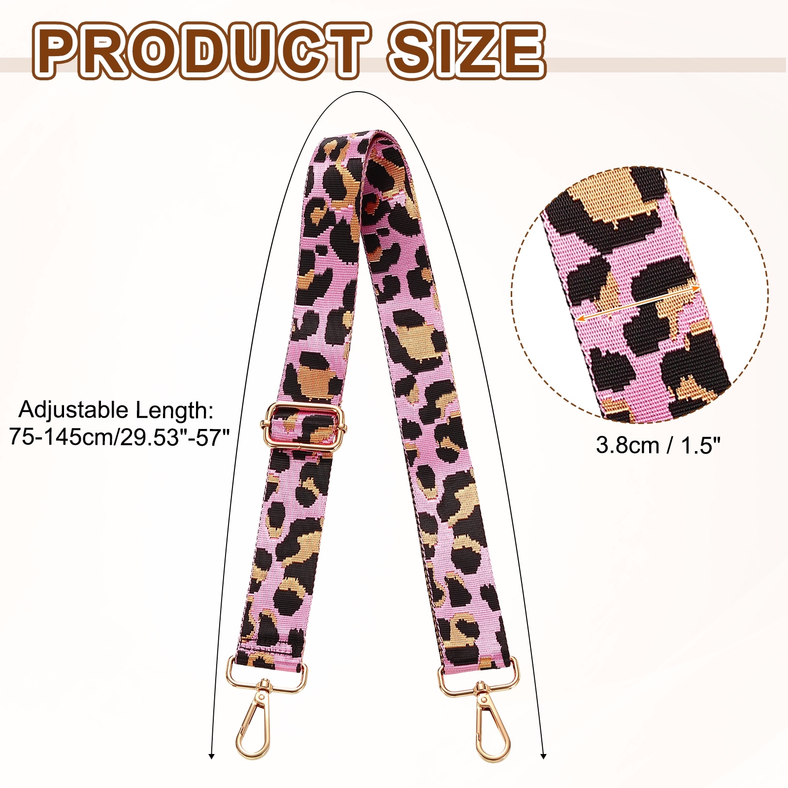 Purse Straps Replacement Crossbody, Wide Shoulder Bag Strap Canvas Straps