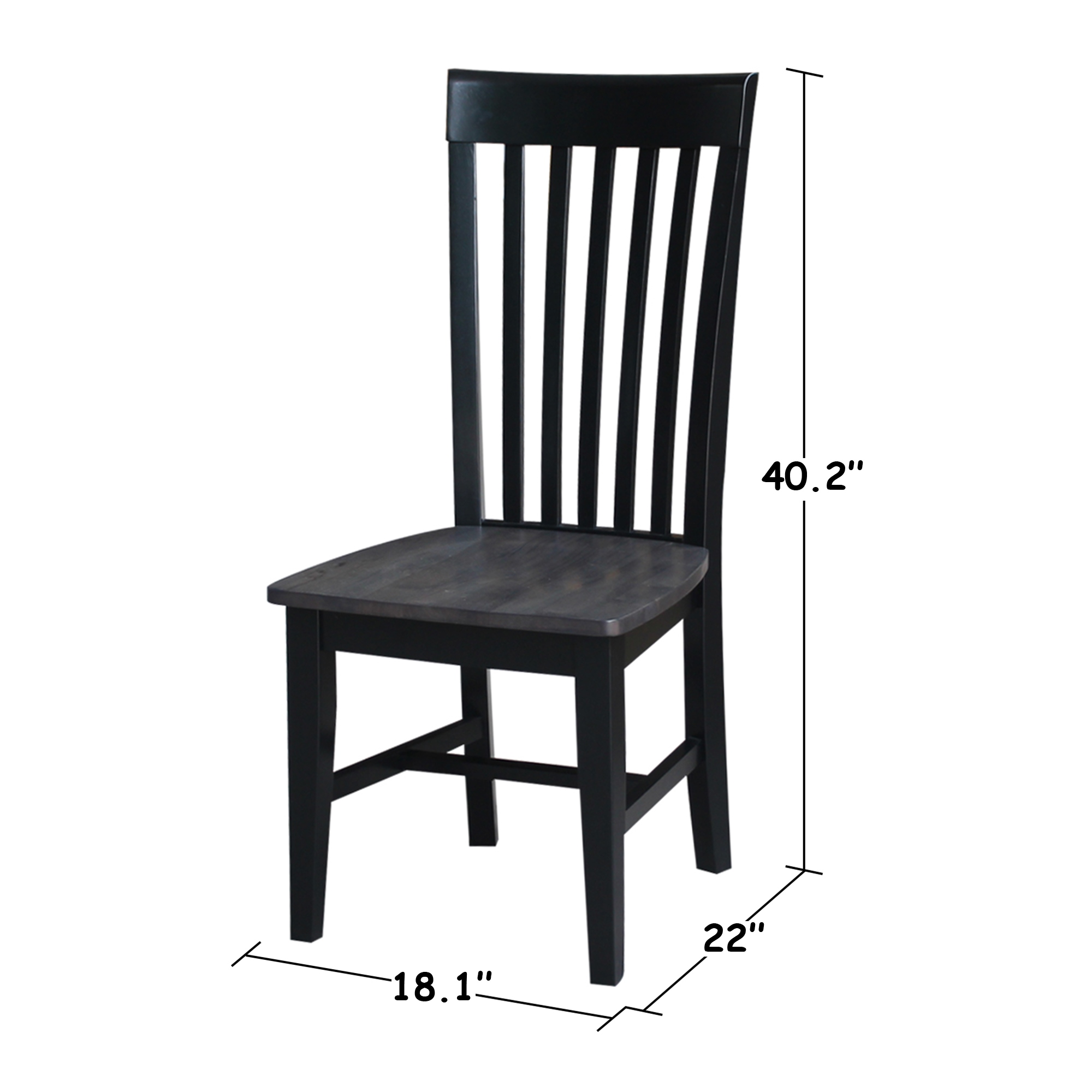 International Concepts Solid Wood Cosmo Tall Mission Chairs Set of 2 Bed Bath Beyond 18213084