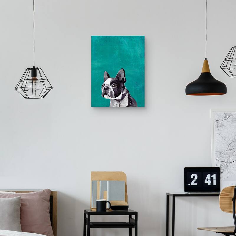 Frenchie Puppy Canvas Art Print