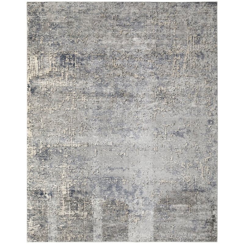 Nourison Quarry Indoor only Abstract Area Rug - 7' 10" x 9' 10" - Dark/Grey