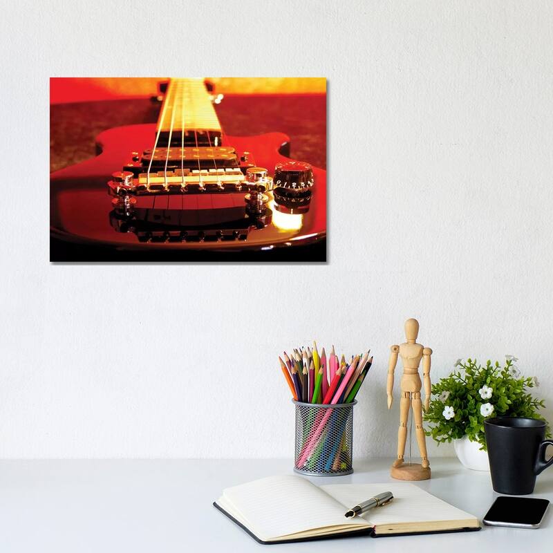 iCanvas "Electric Guitar" by Unknown Artist Canvas Print - 8x12x0.75