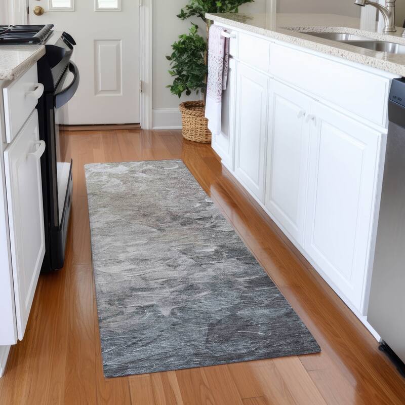 Premium Washable Super Soft Modern Current Mayfield Rug - Taupe - 2'3" x 7'6"