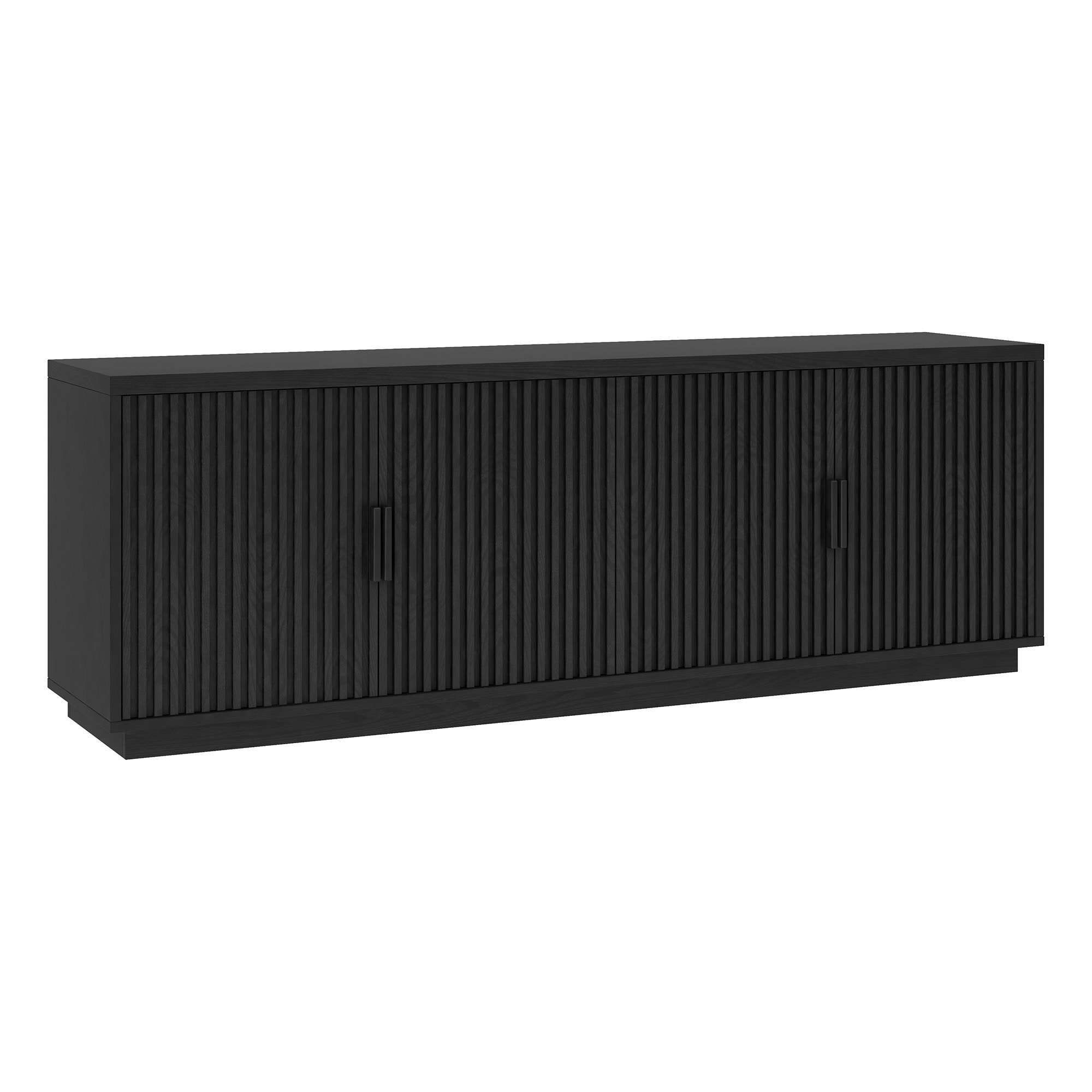 Mero Rectangular Fluted TV Stand for TV's up to 75" - 68" Wide