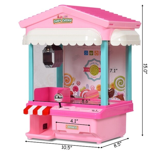 electronic claw toy grabber machine with led lights