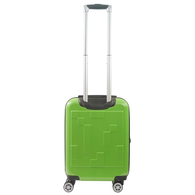 Minecraft Creeper Big face 21.5" Expandable Carry-On Spinner Luggage by FŪL