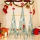 preview thumbnail 4 of 7, Costway Set of 3 Tower Shaped Christmas Trees (3ft/3.5ft/4ft) - See Details