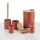 preview thumbnail 2 of 63, Bathroom Accessories with Natural Accents, Modern 6-piece Set Terracotta
