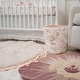 preview thumbnail 4 of 5, Violet Hand-Tufted Wool Nursery Rug (36" Round)