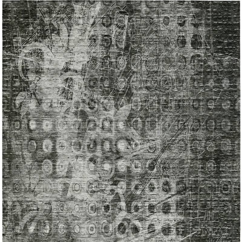 HomeRoots Ikat Transitional Rectangle Outdoor Rug