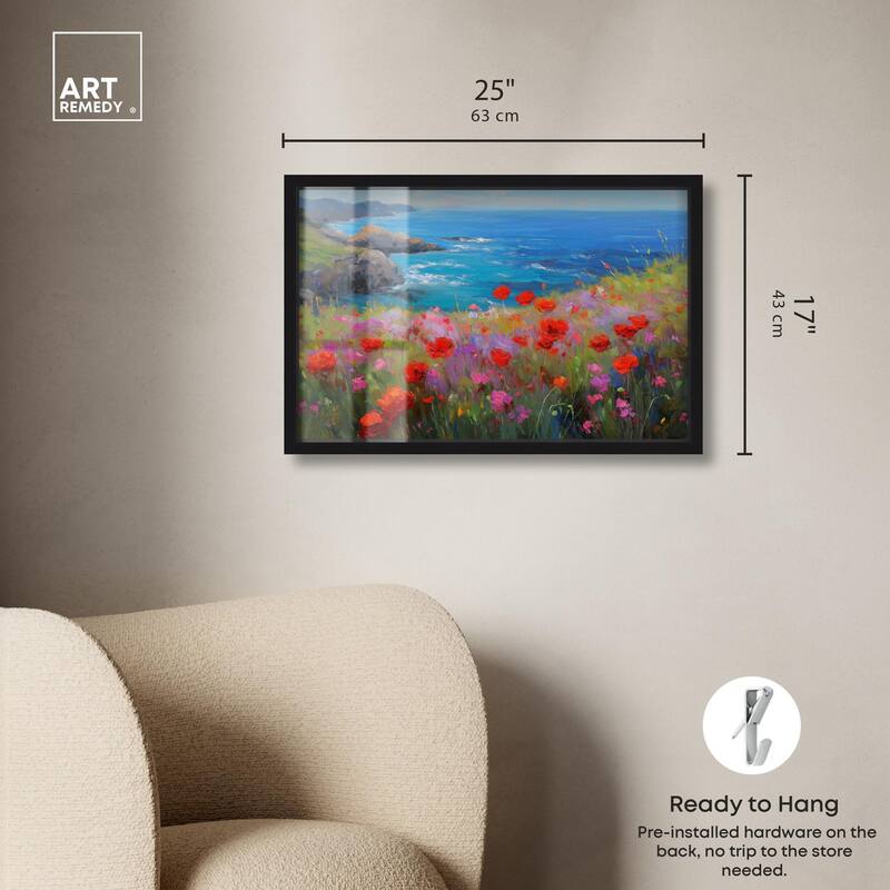 Ocean View Bloom II Shadowbox by Art Remedy