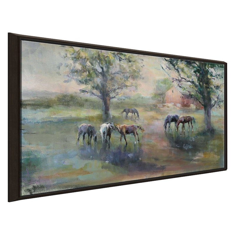 "Daybreak on the Farm" Print on Floating Canvas