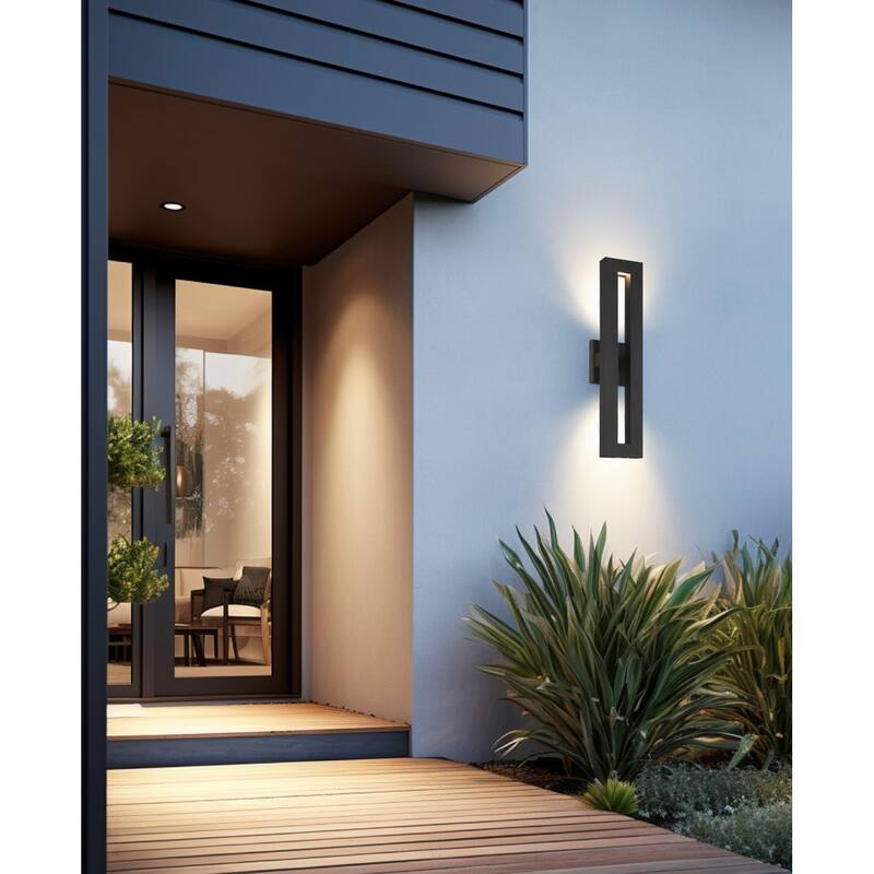 The Great Outdoors 73371-L Paddock 22" Tall LED ADA Outdoor Wall