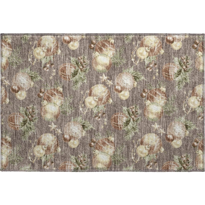 Premium Washable Super Soft Holiday Ornament Mayfield Rug