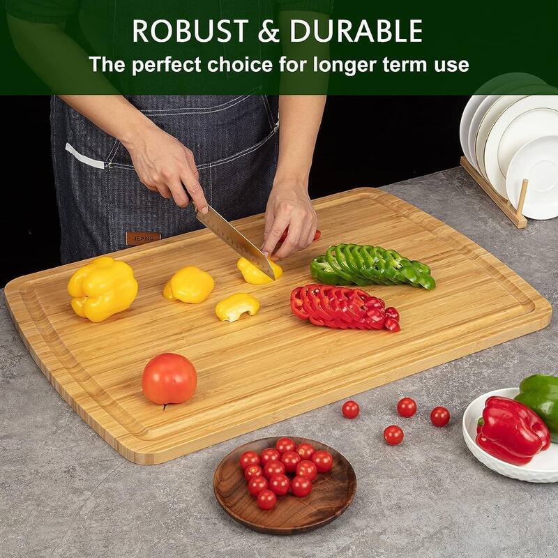 Bamboo Cutting Board 30" x 20" - 30" x 20"