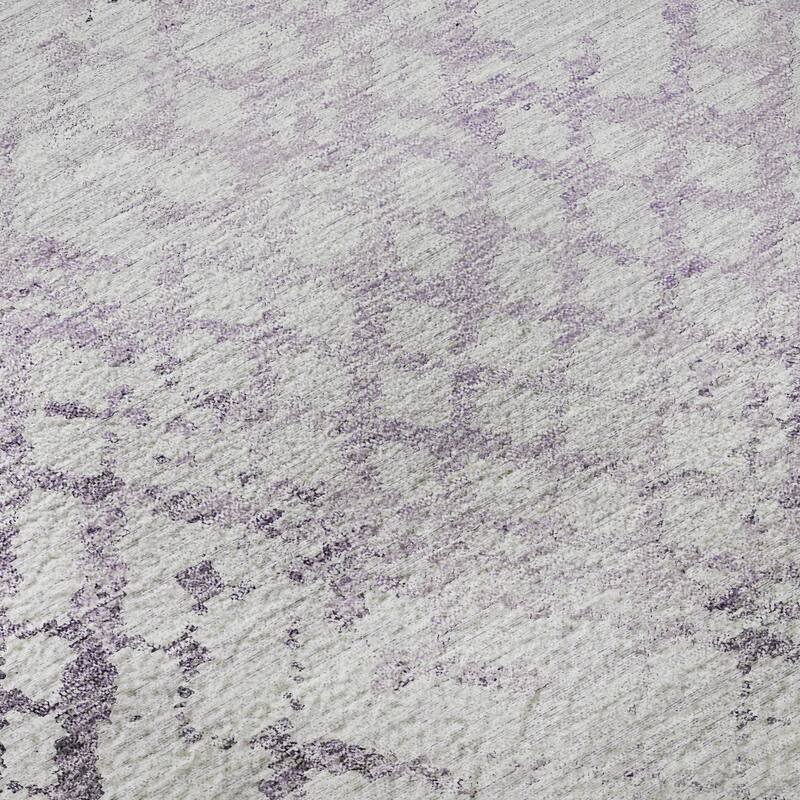 Premium Washable Super Soft Modern Trellis Mayfield Rug