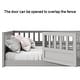 preview thumbnail 12 of 14, Full size Floor bed, integral construction with super high security barrier, door, children's floor bed frame, Montessori