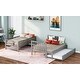 preview thumbnail 25 of 38, Functional Twin over Twin/Full Wood Bunk Kids Bed with Trundle