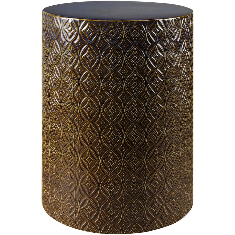 Livabliss Brick Lane Modern Garden Stool - Brown