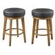 preview thumbnail 10 of 15, angelo:HOME Linden Swivel Barstool (Set of 2)