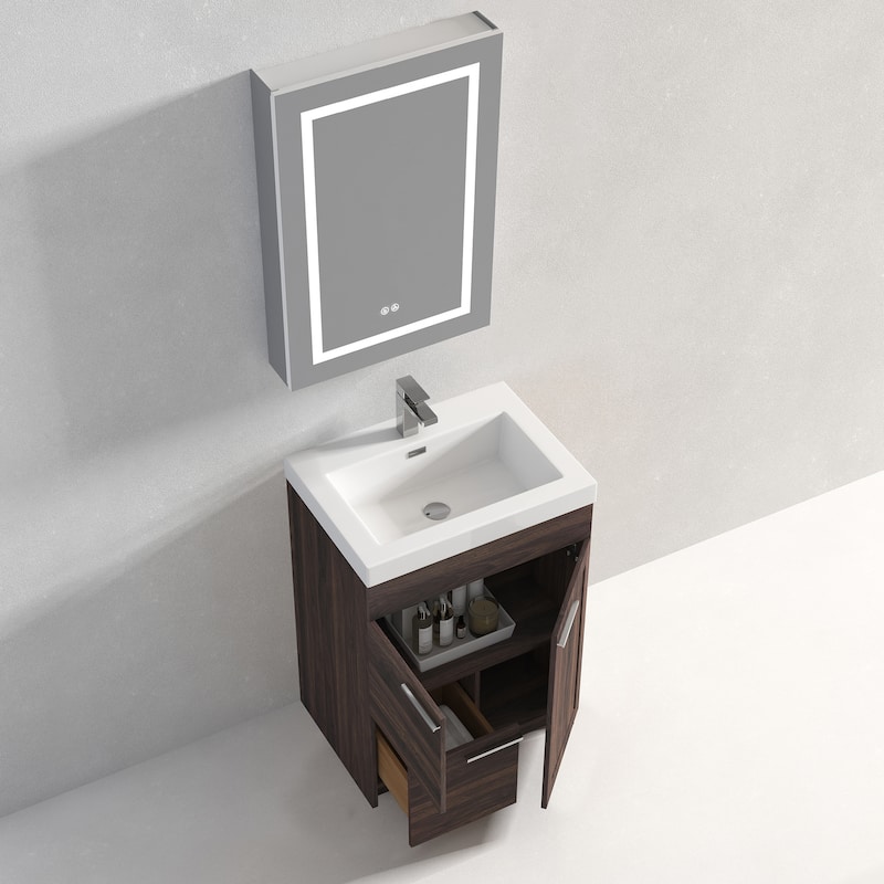Freestanding Bathroom Vanity with Topmount Sink