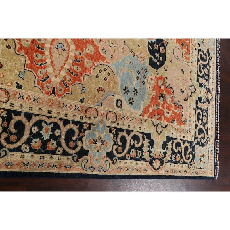 Eye-catching Floral Khotan Oriental Area Rug Wool Hand-knotted Carpet - 8'0" x 9'8"