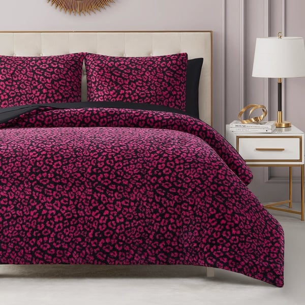 Juicy Couture Cheetah Feathered Comforter Sets