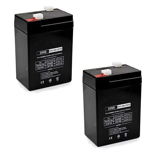Replacement AGM SLA Battery 6V-5Ah (2-Pack) Replacement AGM SLA Battery