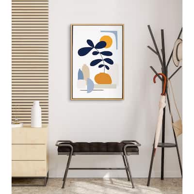 Kate and Laurel Sylvie The Shapes of Nature Framed Canvas by Dominique Vari