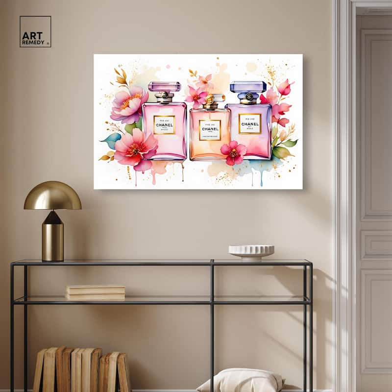 Floral Fragrance Canvas by Art Remedy, Gallery Wrapped