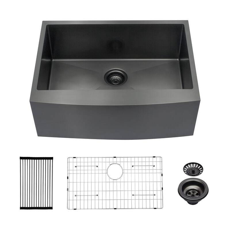 Farmhouse 16 Gauge Single Bowl Stainless Steel Kitchen Sink