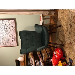 Carson Carrington Falltorp Velvet Tufted Accent Chair