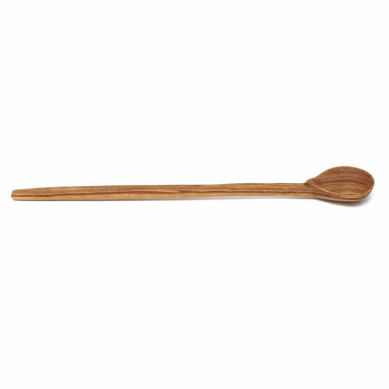 Hand-carved Olive Wood Long Handled Appetizer Spoons, Set of 3 (Kenya)