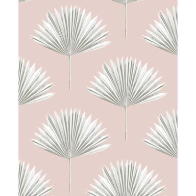 NextWall Tropical Fan Palm Peel and Stick Wallpaper