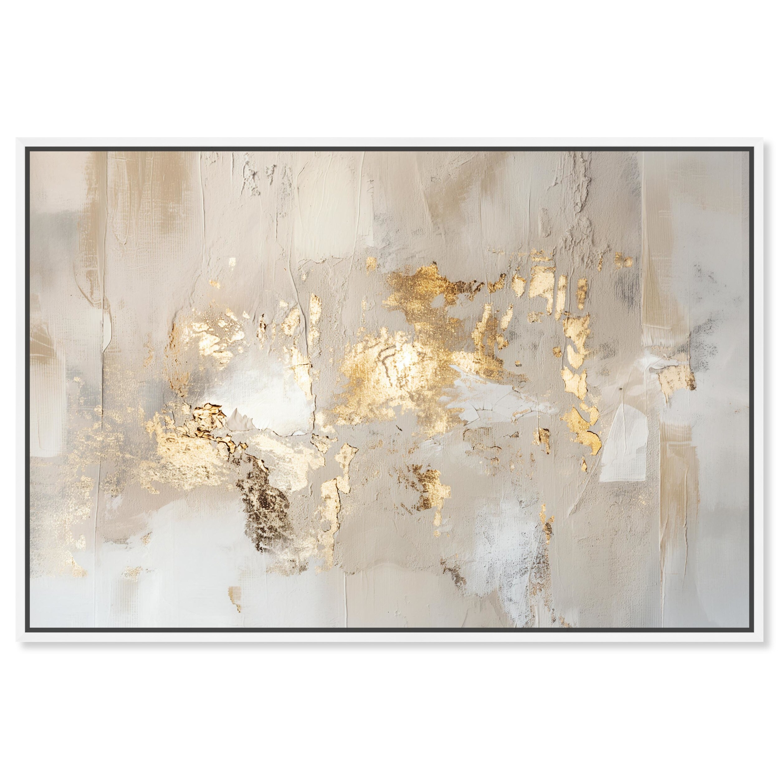 Kate and Laurel Sylvie Beaded Abstract 612 Framed Canvas by Nikki Chu