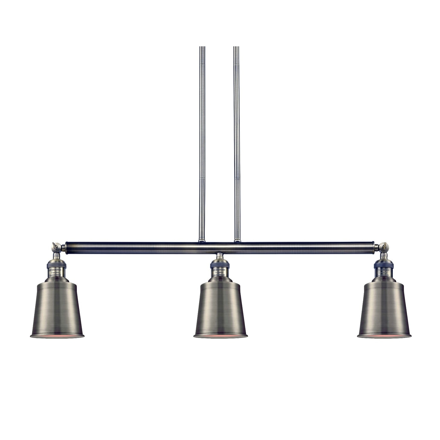 Innovations Lighting 213-S Addison  Addison 3 Light 38" Wide Linear Chandelier - (Oil Rubbed Bronze / Oil Rubbed Bronze) - Chandeliers For Bedrooms by Overstock.com