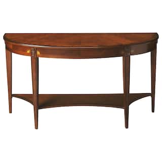 Astor 54"W Wood Demilune Console Table