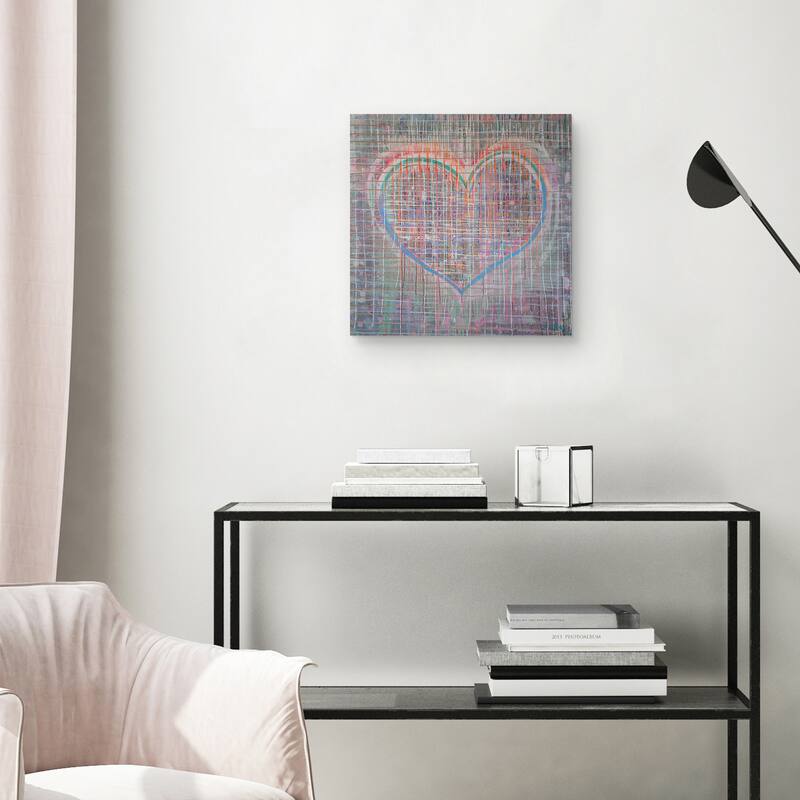 Heart Grid by Zwart Canvas Art Print