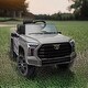 preview thumbnail 81 of 98, 12V Toyota Tundra Electric Ride-On Truck with Remote Control, Three Speeds, LED Lights, and Music for Kids Ages 3-8 Grey