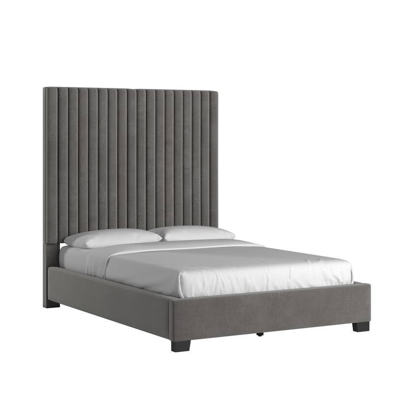Aart Tufted Solid Wood and Upholstered Platform Bed by iNSPIRE Q Bold