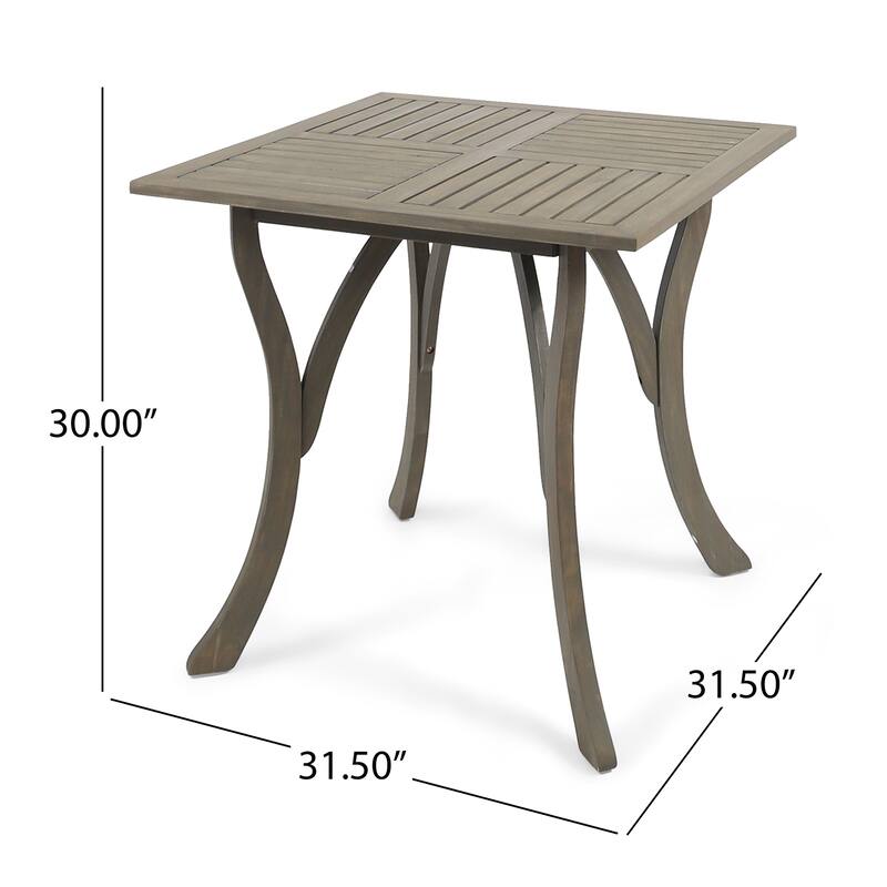 Ferris Acacia Wood and Wicker 5-piece Dining Set by Christopher Knight Home