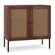 preview thumbnail 16 of 17, Costway Set of 2 Rattan Buffet Sideboard Wine Cabinet Cupboard - See Details