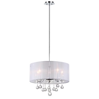 thumbnail image 2 of SAFAVIEH Lighting Collection Angie Boho Farmhouse Cream 18-inch Diameter 3-light Beaded Adjustable Hanging Pendant Light Fixture With Tassel (LED... 2 of 14